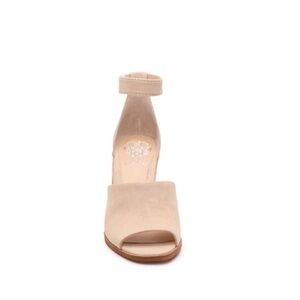 Vince Camuto Cream Ankle Strap Heels